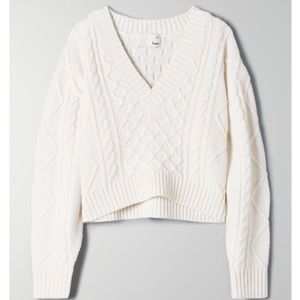 Aritzia Wilfred Mystic Crop Sweater